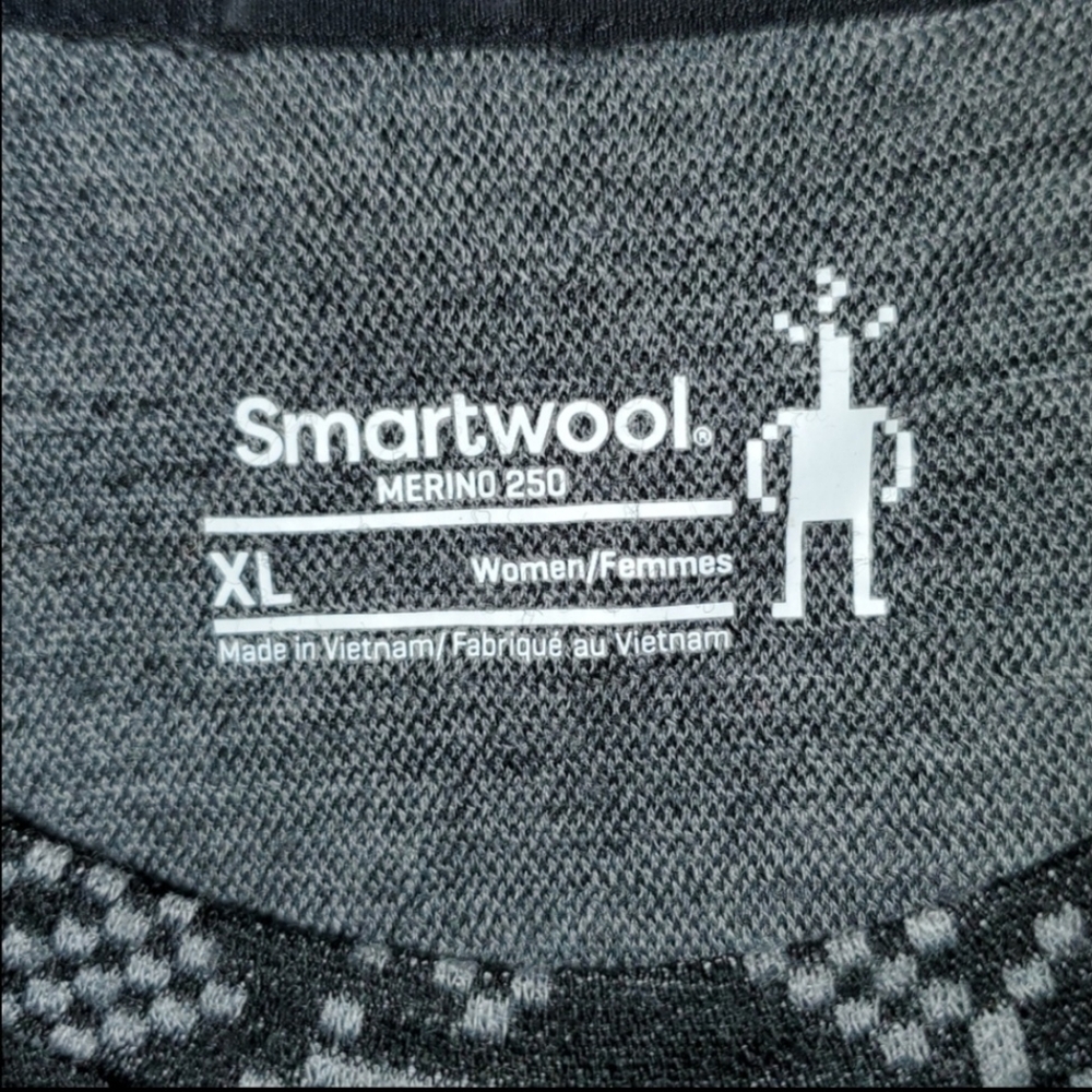 Smartwool Merino 250 Baselayer Pattern Crew Women's Size XL - Picture 3 of 10